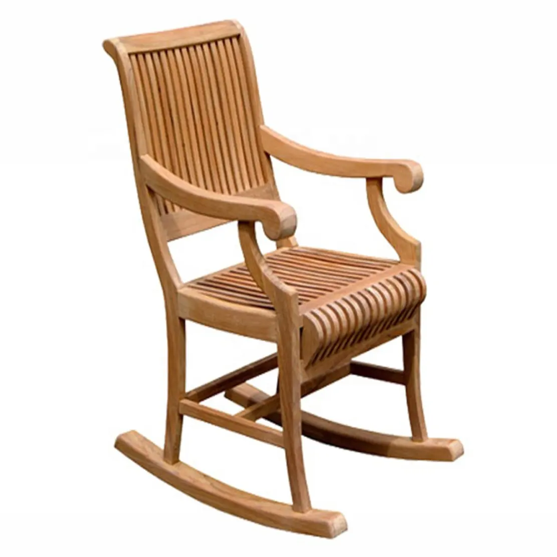 Bellissimo Design in legno massello di Teak collana sedia a dondolo sedia da giardino per esterni mobili Indonesia Best Seller a buon mercato all'ingrosso