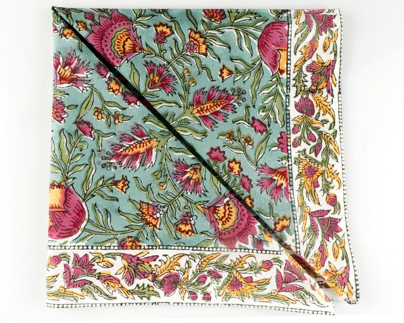 Turkish Blue, Fern Green And Golden Yellow