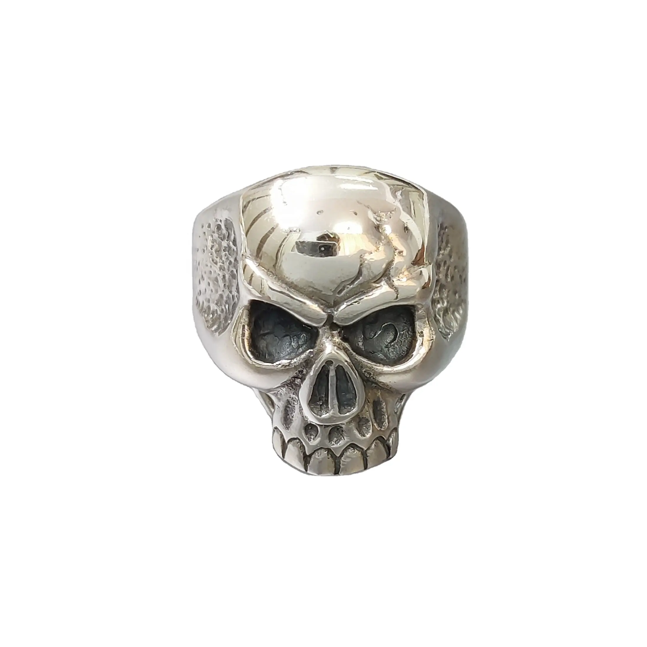 Skull Ring Plain Silver 925 Sterling Silver Ring, 2021 Skull Design Ring