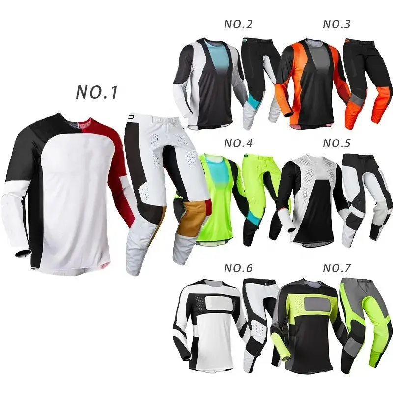 Custom Motocross Racing Set Bike Off-Road Dirt Wear Racing Gear Jersey y pantalón Ropa de montar Traje traje de motocross