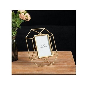 <strong>Thin</strong> edge lightweight metal photo <strong>frame</strong> with elegant brushed texture for modern interior decoration and display - Product Image 5