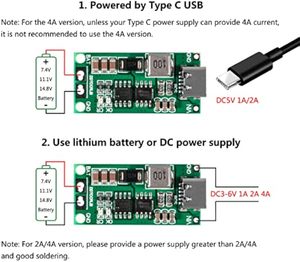 Aismartlink bảng bảo vệ sạc pin Li-ion Lithium loại C BMS 4S 1A mô-đun Sạc Tăng Áp DC 8.4V 12.6V 16.8V(4S 1A) - Product Image 4