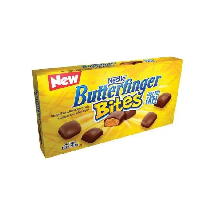 Barres de chocolat Butterfinger au lait en bonbon à vendre/Chocolat Butterfinger en gros/acheter du chocolat Butterfinger en vrac