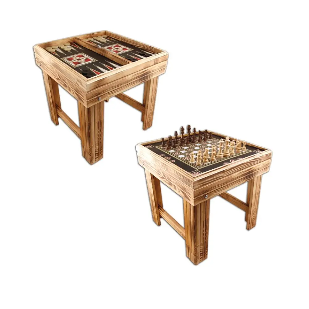 Pearl Desk Backgammon&Chess Set Footed Backgammon-Chess Set