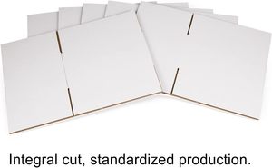 Düşük adedi beyaz nakliye kartonu kutu 10x7x5 inç küçük oluklu karton kutular - Product Image 4