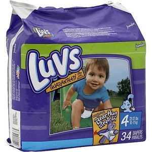Luvs çocuk bezi, Pro seviye kaçak koruma tek kullanımlık çocuk bezi, (boyut 3,4,5,6,7) 294 sayım paketi toplu fiyat - Product Image 1