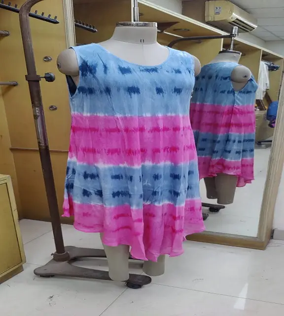 Vestido de paraguas Tie-dye