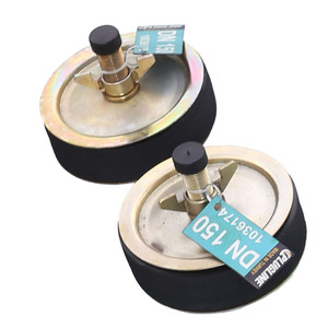 Reliable Plugline Steel Test Plug 6\&quot; (150mm) Round NR, NBR, <strong>EPDM</strong> Material for Maintenance Pipe Testing Sealing in Plumbing Syst