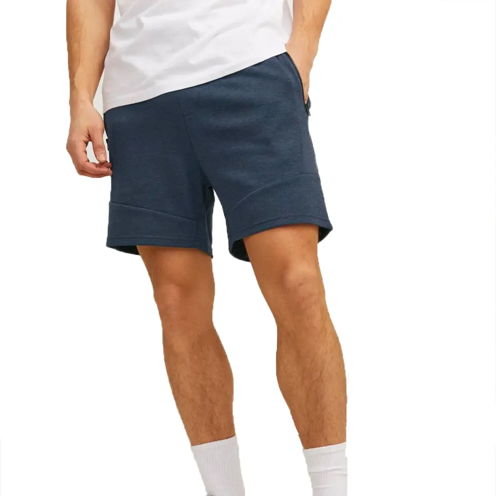 Pantalones cortos de sudor de malla con logotipo personalizado de 5 pulgadas lisos en blanco, pantalones cortos atléticos de entrenamiento para hombres, pantalones cortos de gimnasio de malla de doble capa para hombres, Jogger