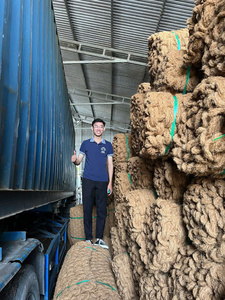 Vietnam in fibra di cocco prodotto più venduto in fibra di cocco rete a vela luce solare molte forme blu loto Vietnam