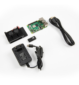 Raspberry Pi 4 Modelo B Original, Kit básico de iniciación, Pi4 ordenador de escritorio, placa de 2GB con fuente de alimentación