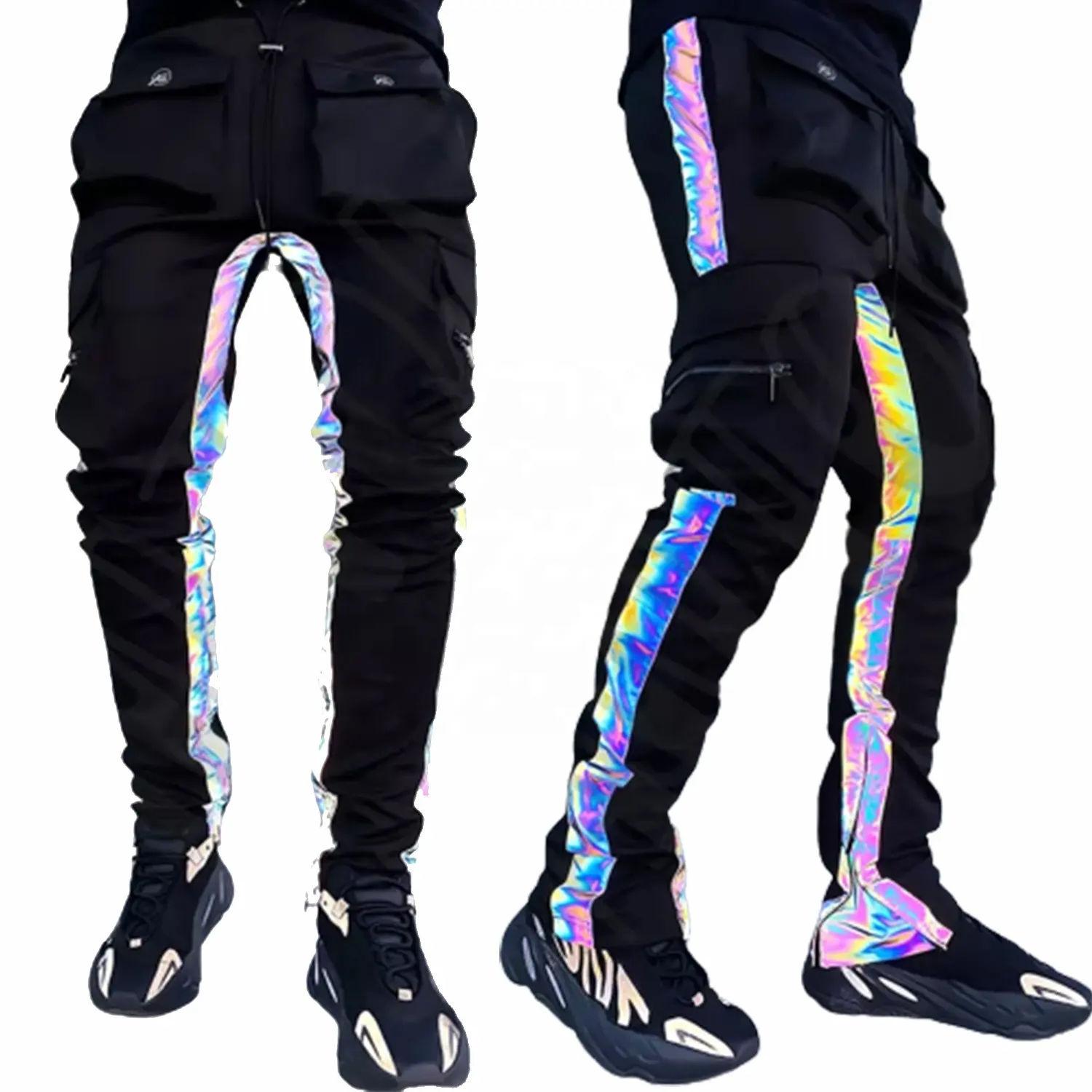 शीर्ष गुणवत्ता यूरोपीय फैशन निर्मित अनुकूलित OEM रंग ब्लॉक जॉगर्स पुरुषों ट्रैक पैंट Antom द्वारा किए गए उद्यमों