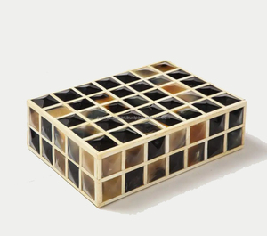Yüksek kaliteli hint reçine Buffalo Horn buz kapaklı kutu en çok satan sanat temalı noel parti öğesi için oteller - Product Image 1