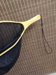 Outdoor Fliegen fischen Kescher Forellen netz Holzrahmen mit Gummi netz Hand Cast <span class=keywords><strong>Net</strong></span> Thor Landing Fischernetz Dip Forelle