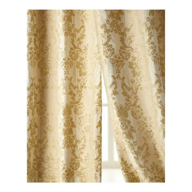 2024 neue stilvolle kristall goldene licht luxuriöse hochstickige jacquard vorhänge für wohnzimmer schlafzimmer individuelles fertigprodukt