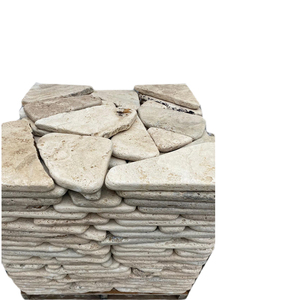 2025 classico marrone chiaro giardino esterno gradini lastricati dimensioni irregolari pazze pavimentazione piastrelle <span class=keywords><strong>in</strong></span> pietra per vialetto realizzato <span class=keywords><strong>in</strong></span> Turkiye - Product Image 1