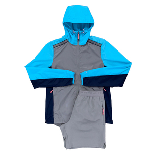 Running Sports Fitness Hoodies Long Sleeve Lightweight Waterproof 100% Polyester Zip up Sports <strong>Gym</strong> Windbreaker Jacket for Men - Product Image 5