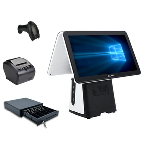 Elegante registratore di cassa Touch Screen capacitivo Windows Linux OS 10 punti bianco - Product Image 5