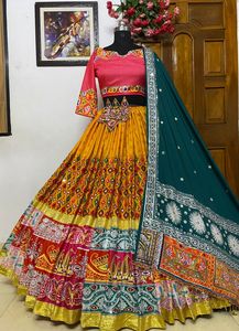 NEW NAVRATRI COLLECTION LEHENGHA CHOLI WITH DUPATTA NEW COLOUR WITH AMAZING WORK by MEETAALI CREATION - Product Image 5