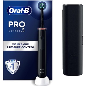 Oral B Pro 3 3000 Cross Action Black Electric Toothbrush