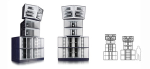 Venta caliente nueva función One Dance Stack DS1 DS2 Paquete de altavoces de plástico Piezas completas Accesorios listos para todo el mundo