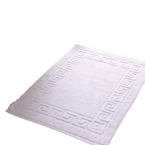 工厂价格棉毛圈浴垫希腊边框设计浴室地垫/易洗浴室地毯 - Product Image 2