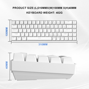 Teclas ABS con retroiluminación RGB TK68, Teclado mecánico de juego con cable tipo C sin conflicto de teclas completas para ordenador y portátil para juegos - Product Image 2