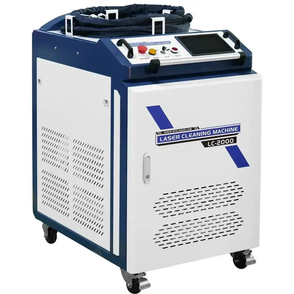 Nuovo pulitore Laser commerciale 1000w 1500w 2000w macchina per la pulizia della ruggine macchina per la pulizia Laser a fibra per la rimozione della ruggine