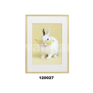 金属写真フレーム12x16アルミニウム写真フレーム12x16ゴールドマット付き9x12壁に取り付けられた画像フレーム - Product Image 1