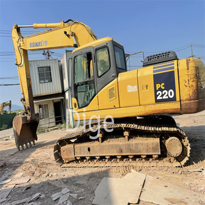 Komatsu מקורי PC220-7 חפר יצוא יפן מותג מקורי 22 טון של digger בינוני komatsu בשימוש מכונות בנייה