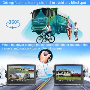 Fábrica al por mayor 4 canales 4G GPS WiFi Cámara inalámbrica de respaldo y marcha atrás Monitoreo de seguridad de autobús a prueba de agua Hecho en China - Product Image 2