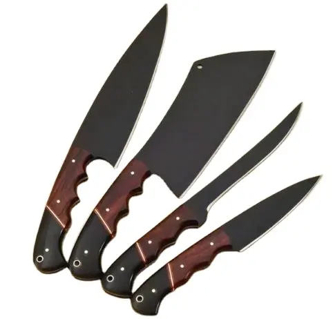 High Quality Custom Handmade Chef Kitchen Knives D 2 Steel Blade Hand Forged Knife with Leather Sheath Offer Free Sample.
