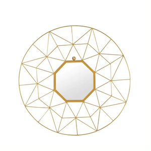 大墙镜低价热卖法式金属框架奢华设计圆形浴室装饰 - Product Image 2