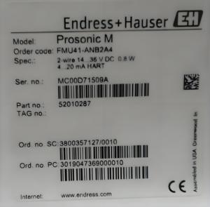 Stok Endress + Hauser E + H Prosonic FMU30 ultrasonik seviye ölçümü FMU40 metre ultrasonik seviye verici FMU41/FMU42 - Product Image 4