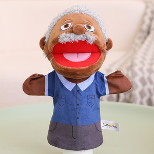 2024 bir aile kukla açabilirsiniz ağız karakter kukla peluş kukla dolması hayvan çocuklar için - Product Image 5