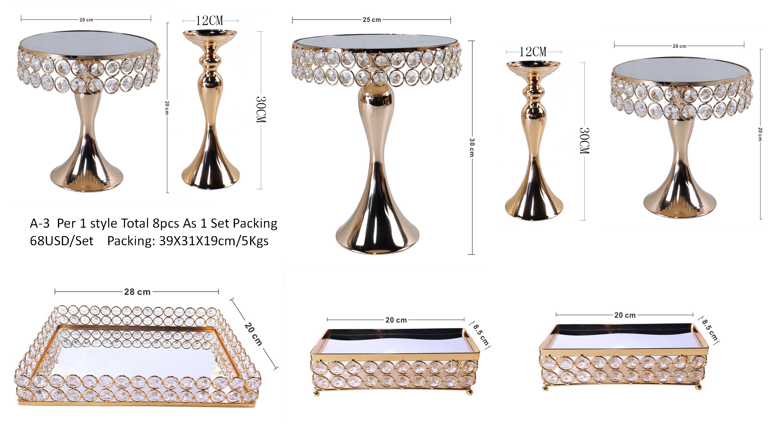 B1 8pcs Gold