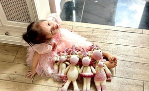 Çok sevimli <span class=keywords><strong>pinky</strong></span> Unicorn tığ amigurumi tığ sevimli bebek yüksek kalite/el dokuma crocket örgü sevimli bebek hediye için