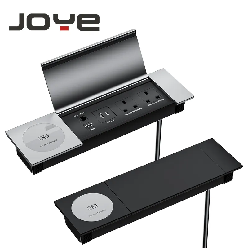 JOYE - Cabo embutido para mesa, tomada de energia com tampa, caixas de tomada personalizadas para móveis e espaços de trabalho