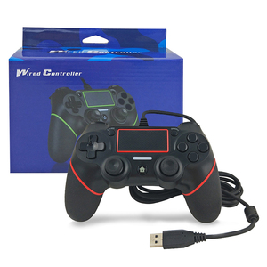 HONSON 3色PS4 1.5M有线控制器电脑无线控制器游戏手柄Ps4控制器和5带发光二极管的Ps4控制器