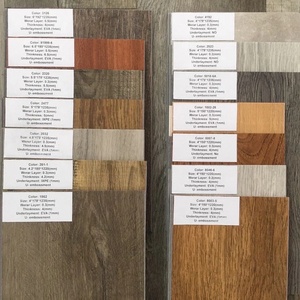 Spc sàn nhà sản xuất Hạt Gỗ PVC bấm vào Laminate sàn Việt Nam Xuất xứ 4 mét trong nhà không thấm nước CE chứng nhận 5 năm - Product Image 1