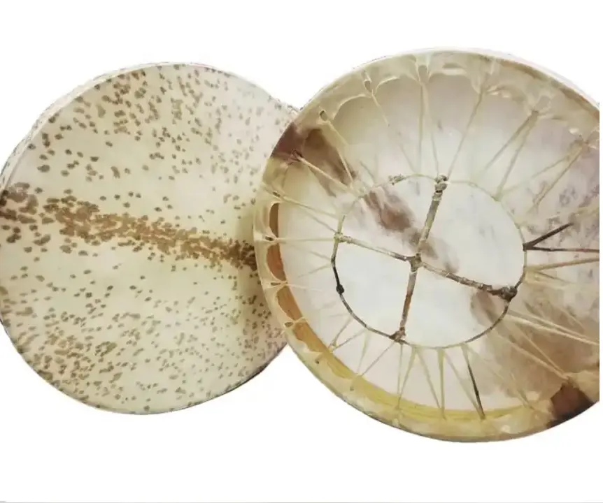 Шаманский барабан ручной работы из воловьей кожи, 45 см, барабан, музыка
