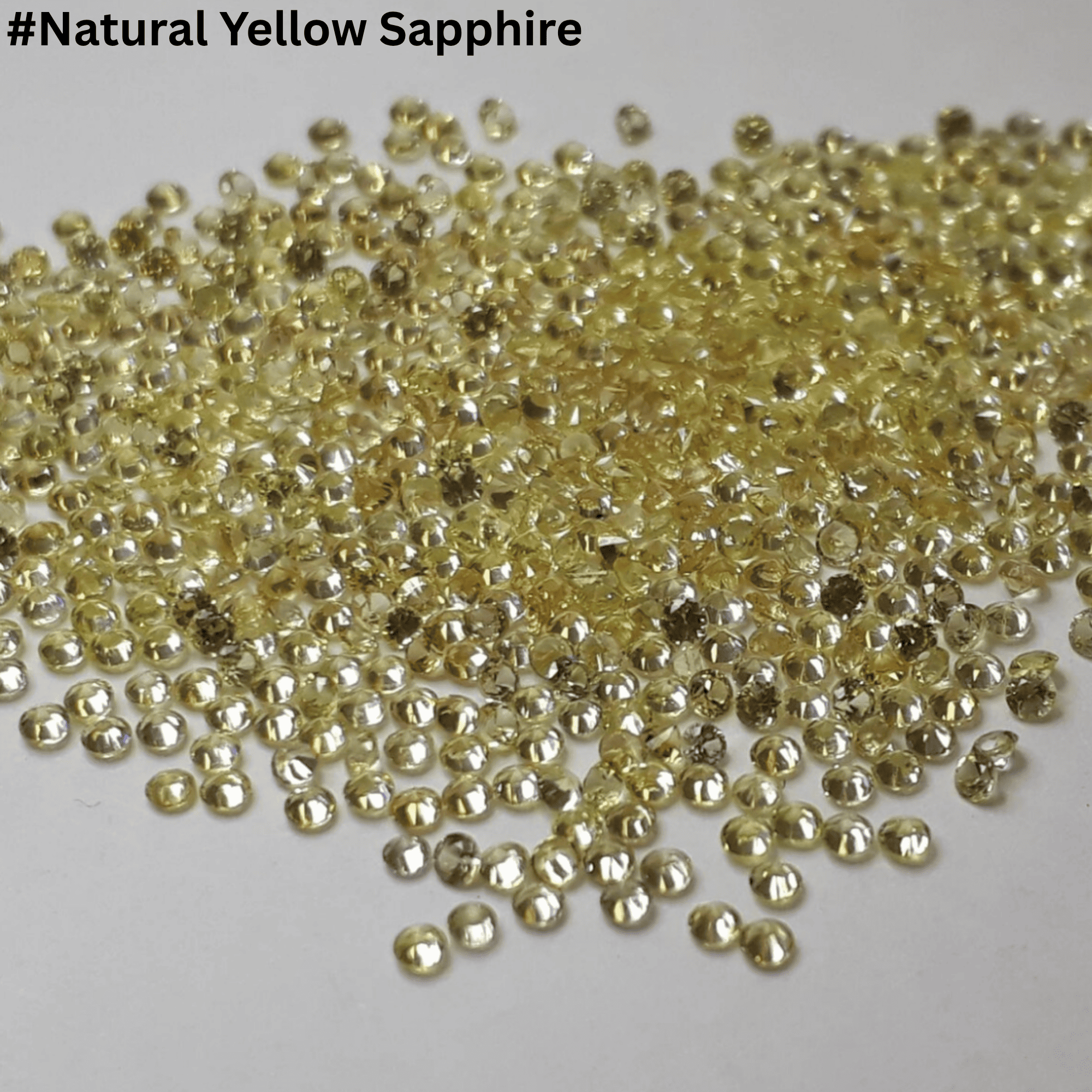 Saphir jaune naturel