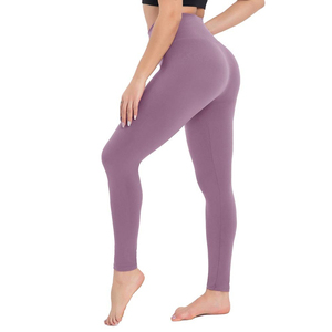 Leggings <strong>New</strong> Style Fashion Design Side Cutout Yoga Pants Seamless Knitted Elongate <strong>Legs</strong> High Waist Women's Workout Leggings - Product Image 3