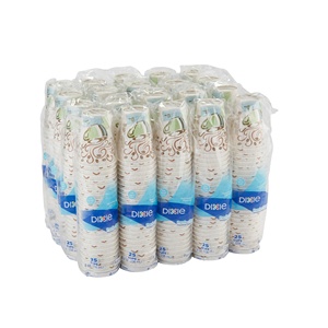 Dixie Disposable Paper Hot <strong>Cups</strong>, 5338DX, 8 Fl. Oz., Coffee <strong>Dreams</strong> Design, 500 Count - Product Image 1