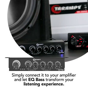 Taramps EQ BASS אודיו דיגיטלי לשליטה ברחף הבס שלך עם משווה פלט כניסת RCA מרחוק אוניברסלי מגביל דחיפה בס