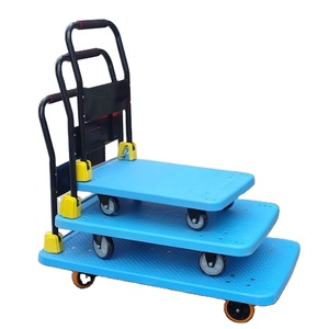 Hand Carts &amp; <strong>Trolleys</strong> Caster Noiseless Convenient Platform <strong>Trolleys</strong> Carrying Heavy Items Manually up to 500 kg Weight - Product Image 3