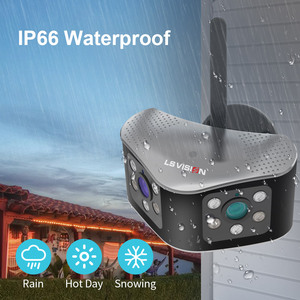 LS VISION-sistema de seguridad cctv ptz ip, doble lente, 165 grados, vista panorámica de 6 MP, con tarjeta sim, cámara de red WIFI - Product Image 3