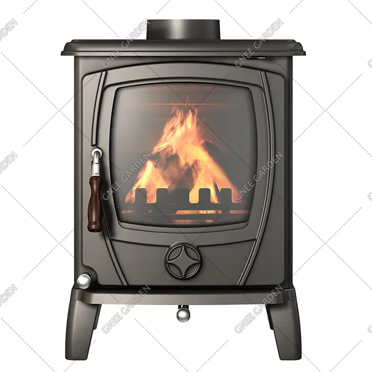 La mejor venta de estufa de hierro fundido para quemar madera, Estufa de pellets para interiores, estufas de pellets y chimenea, apartamentos, precio bajo