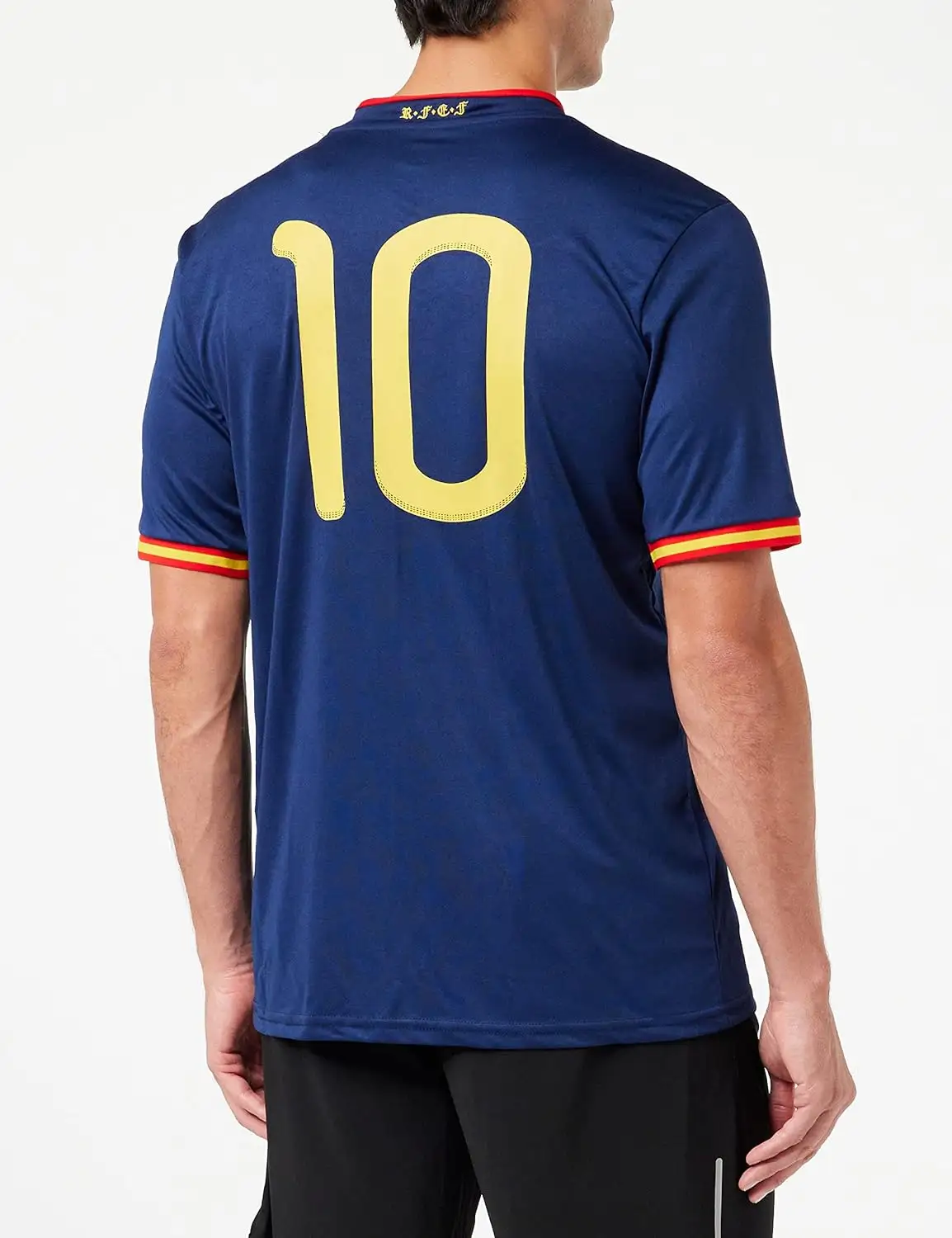 Maillot d'Espagne personnalisé de qualité supérieure commémorant la finale de la Coupe du monde 2010 en Afrique du Sud