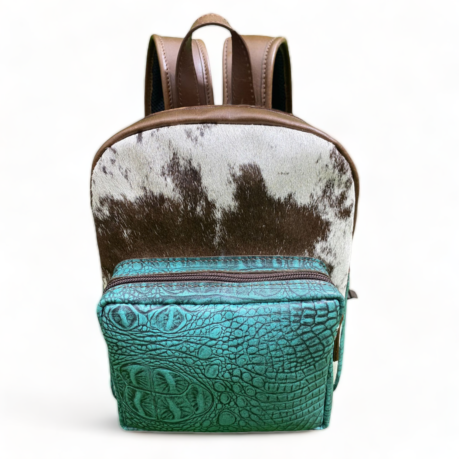 Turquoise & Coffee Brown